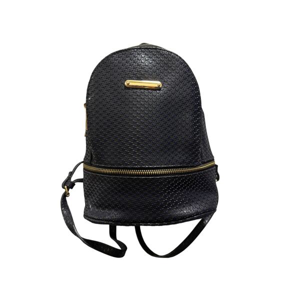 Unbranded Handbags - Small Black Star Pattern Backpack Navy Blue Stars Mini Daypack celestial Boho